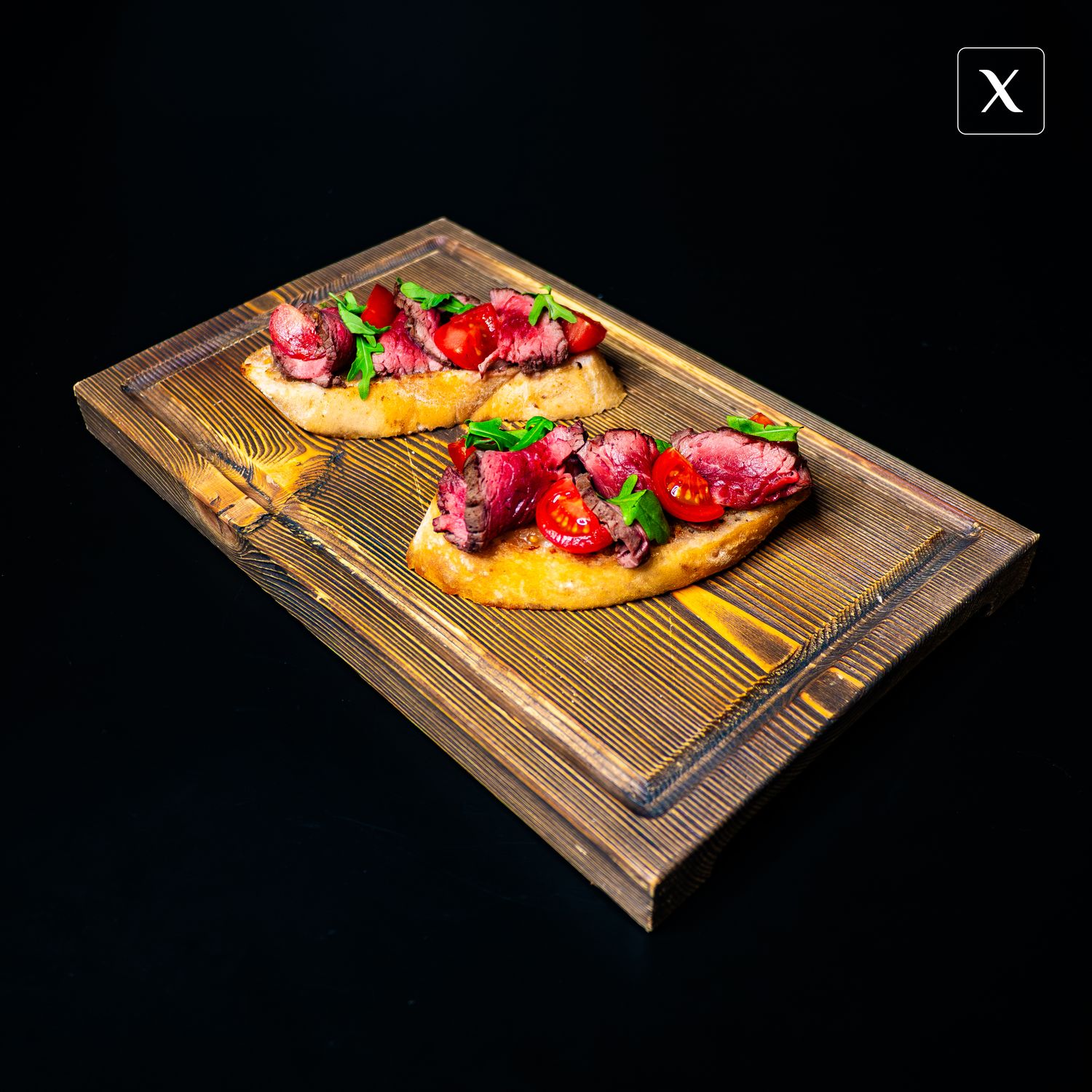 Брускетты с ростбифом