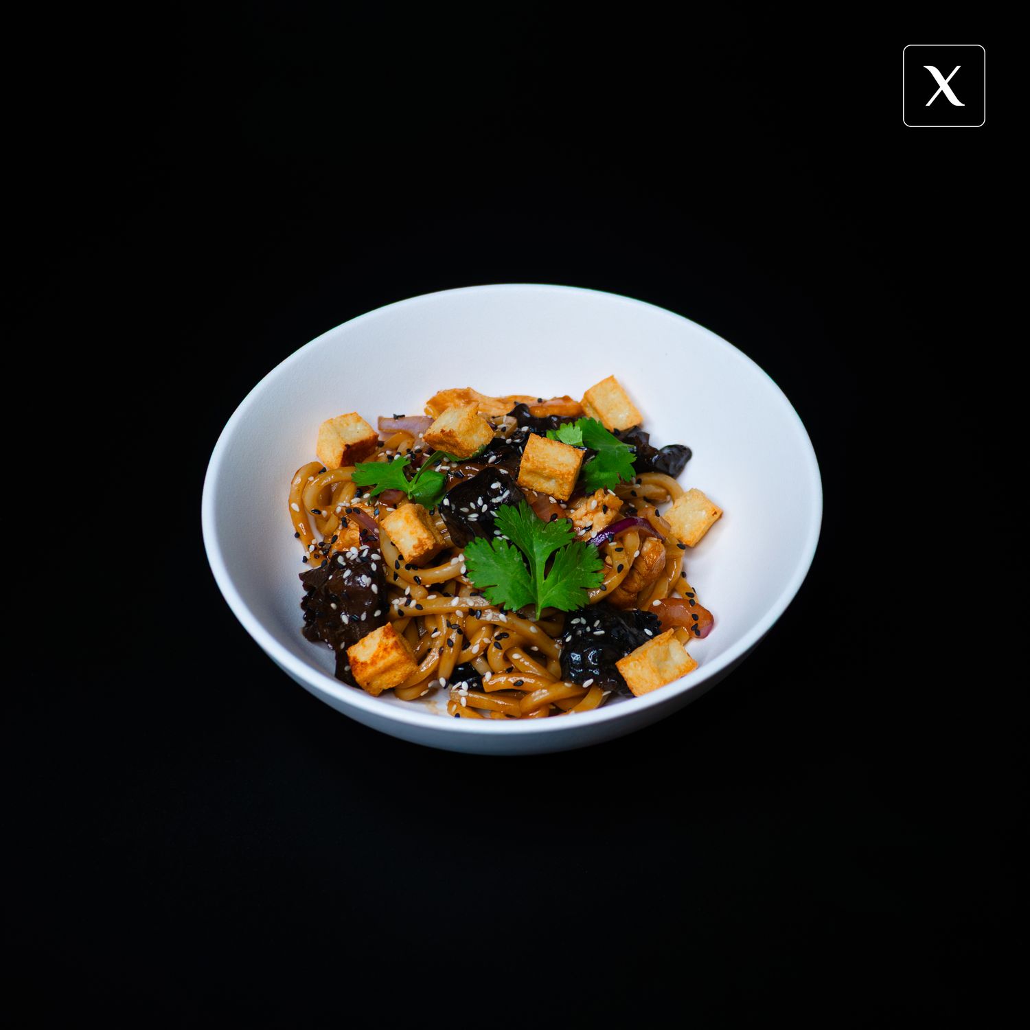 Лапша удон с курицей