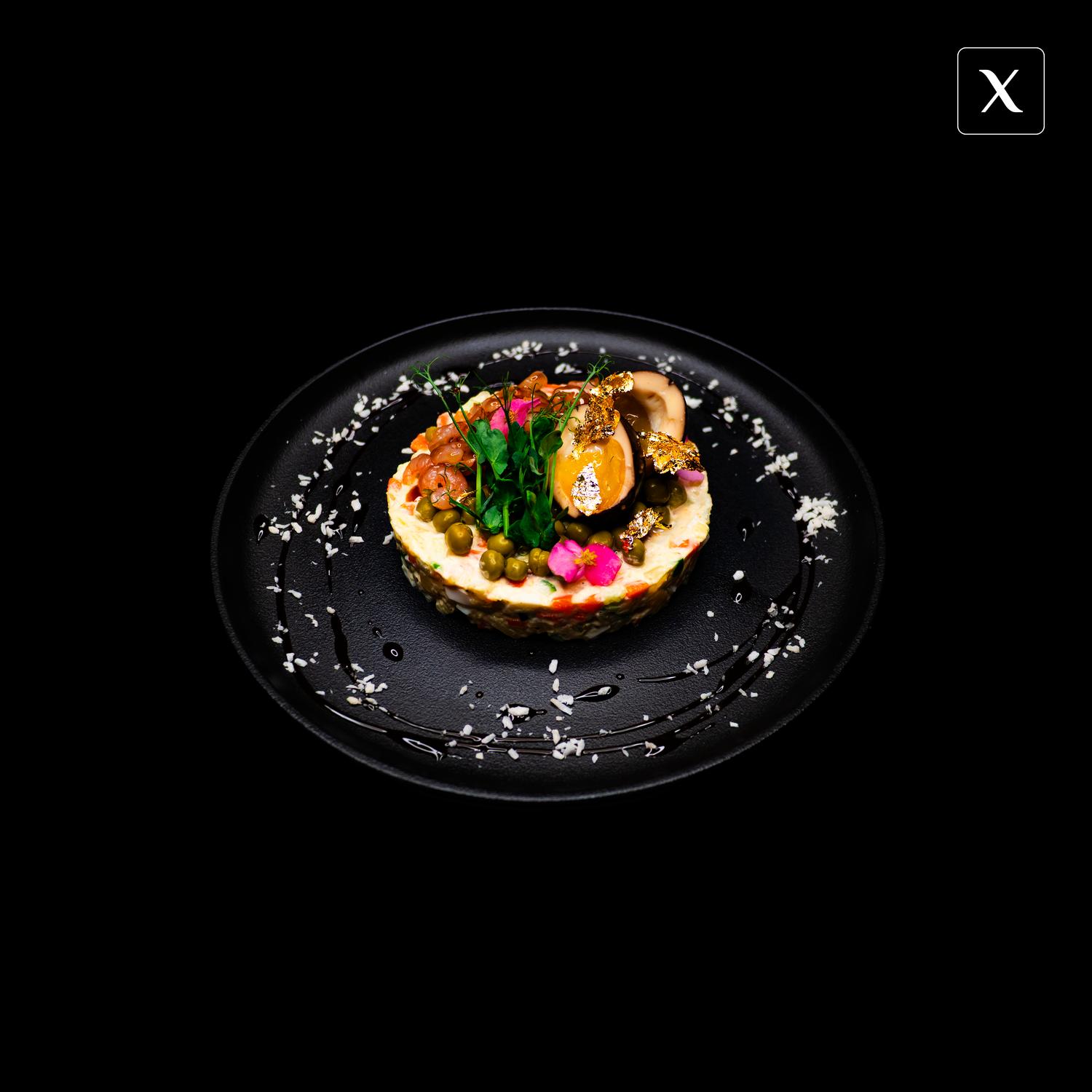 Оливье с креветками