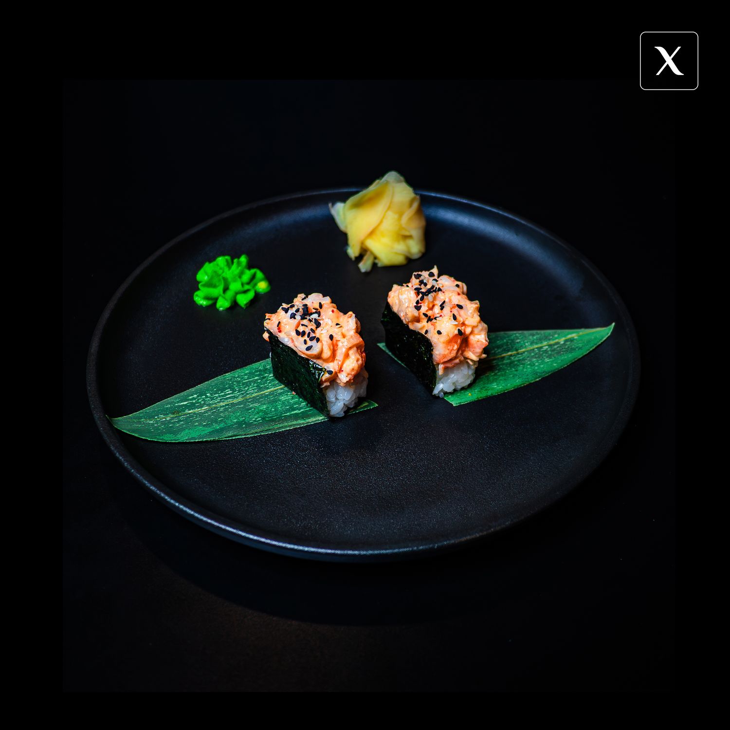 Острые гунканы с креветкой