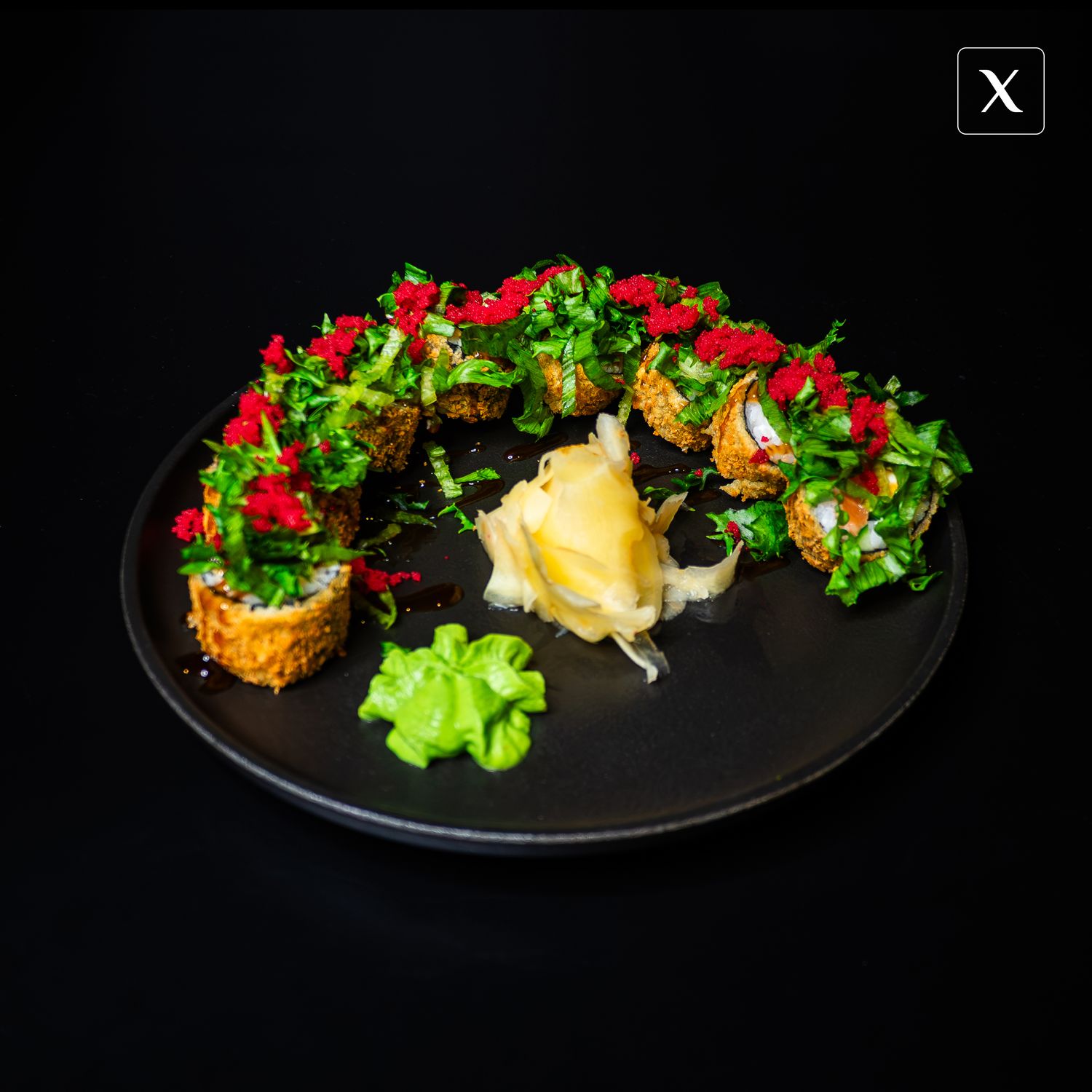 Ролл темпура с лососем