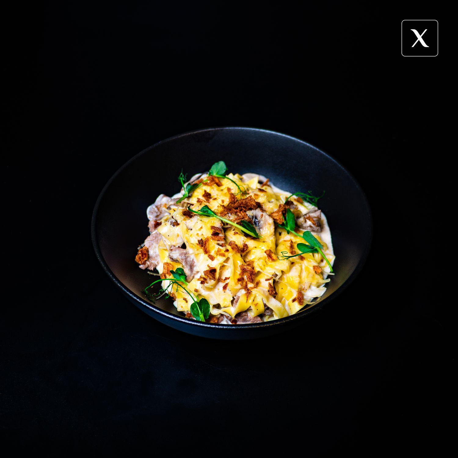 Тальятелле с курицей в перечном соусе