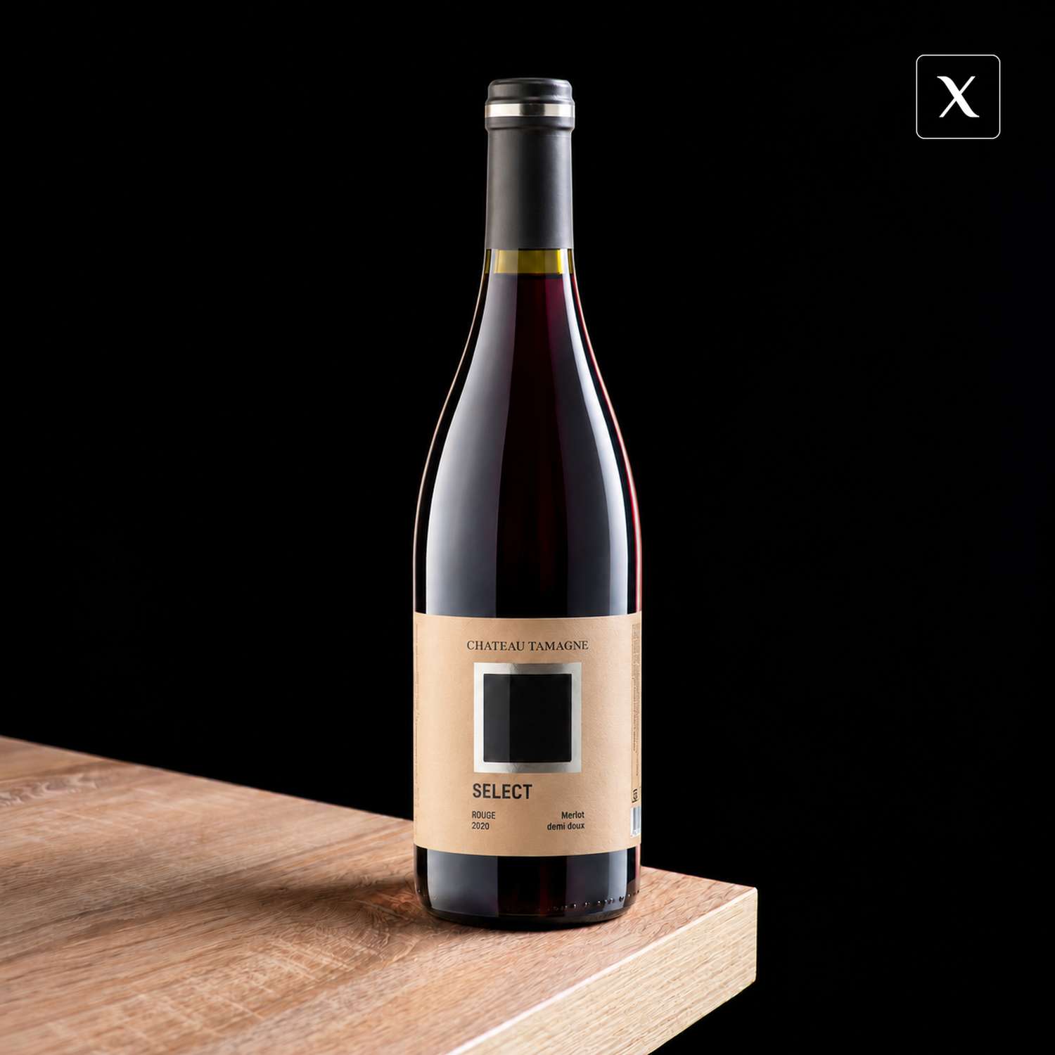 Вино chateau tamagne select rouge красное полусладкое